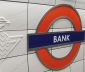 Bank station, on London underground, signage on platform